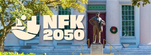 NFK2050 logo over Harbor Park image