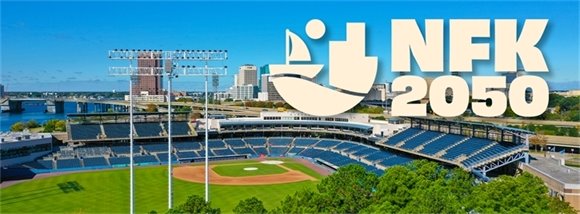 NFK2050 logo over Harbor Park image