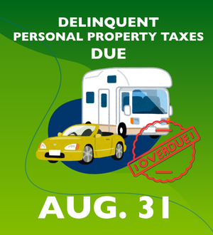 Delinquent Personal Property Due Aug 31 Image