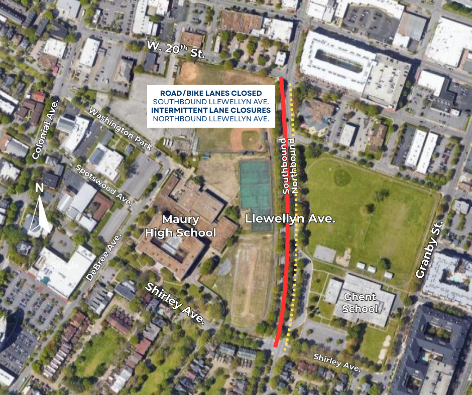maury hs llewellyn closure map image