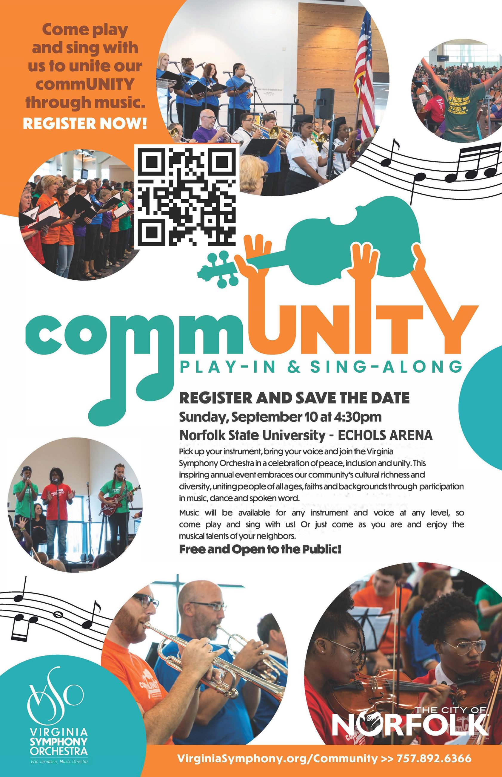 CommUNITY play-in & sing-along flyer