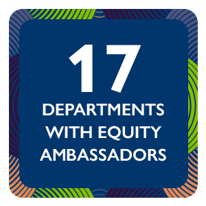 17 Departments with Equity Ambassadors Image