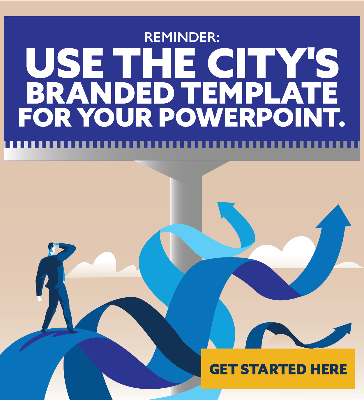 Template for City PowerPoint Image Link