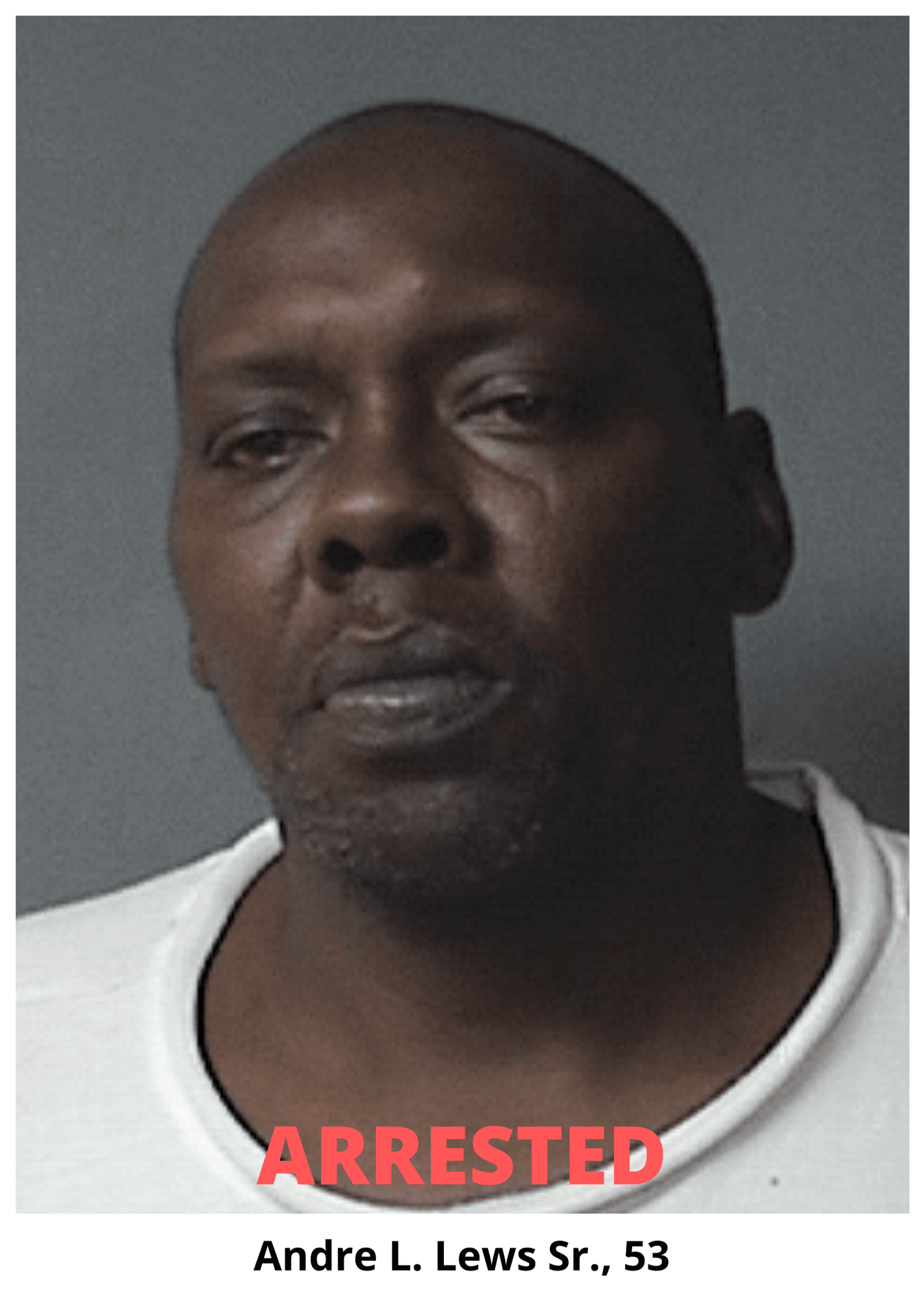 Andre L Lewis Sr Arrest Photo