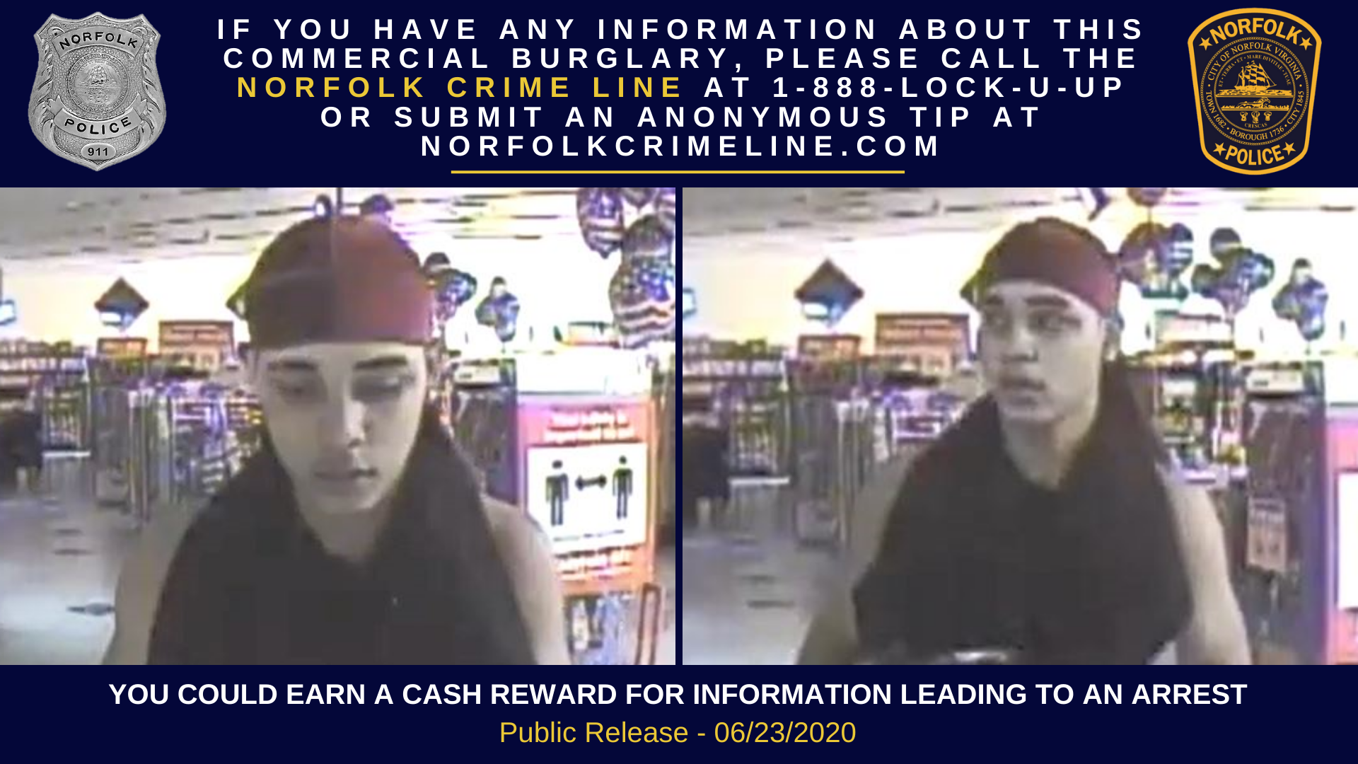 Commercial Burglary Release - Family Dollar