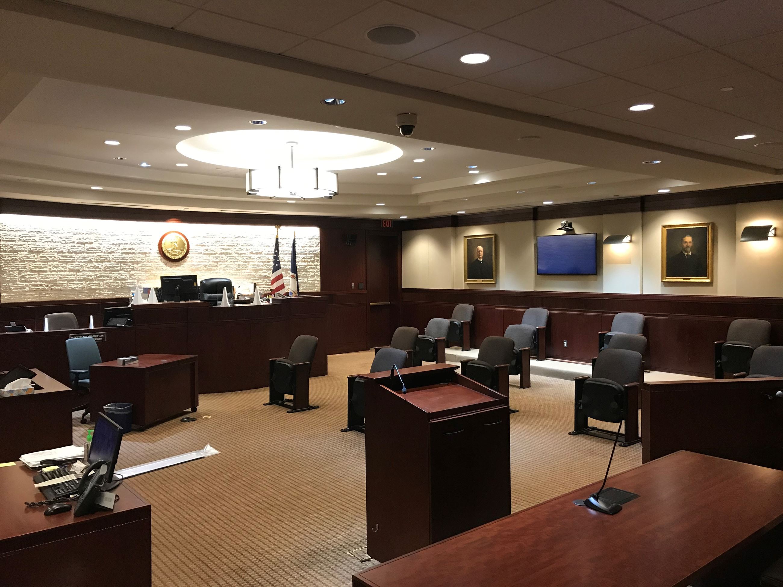 Renovated jury box 1