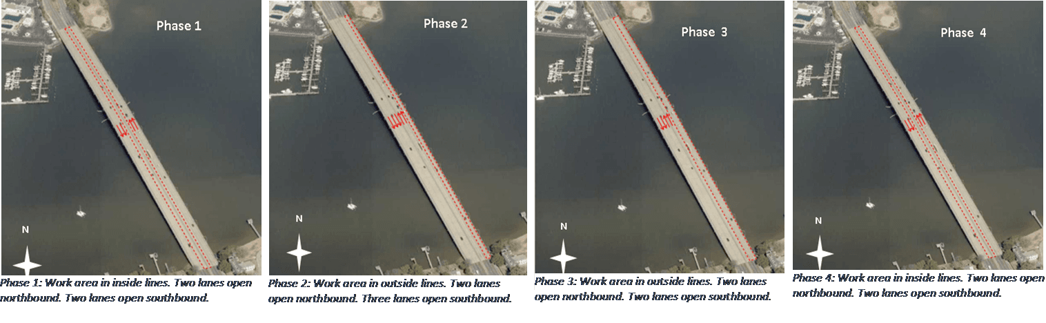 Hampton Roads Blvd Bridge Rehabilitation Phases Image