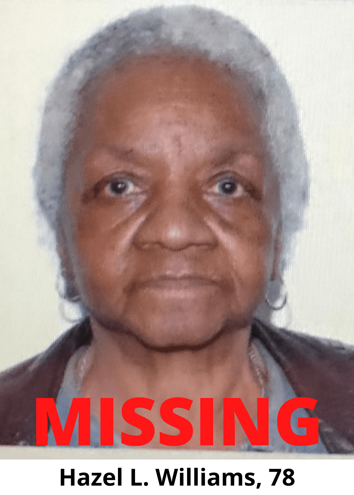 Missing Person - Hazel L. Williams 