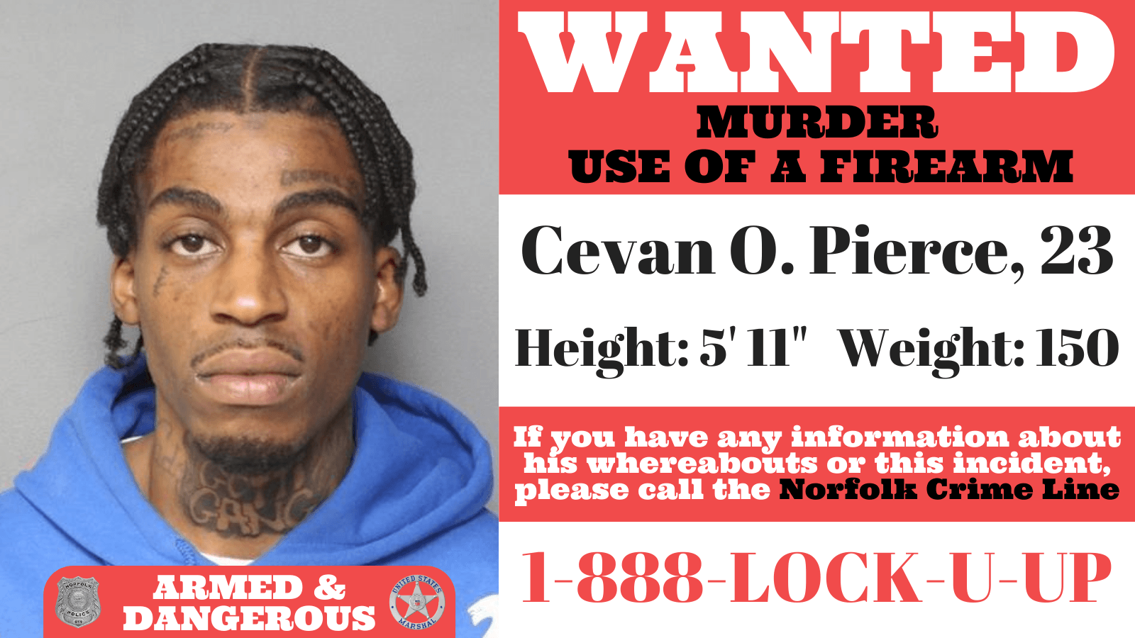 Wanted Poster - Cevan Pierce